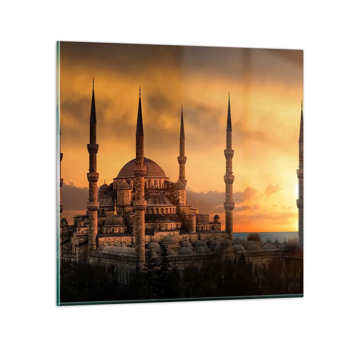 Üveg kép - Isten hatalmas - 40x40 cm