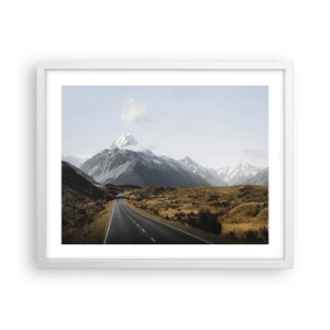 Poszter fekete keretben - Út a hegyek szívébe - 50x40 cm