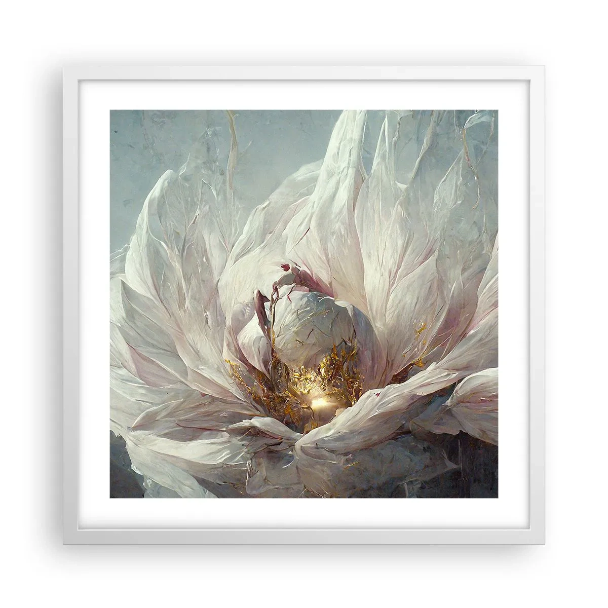 Poszter fekete keretben - Száz év alatt egyszer virágzik - 50x50 cm