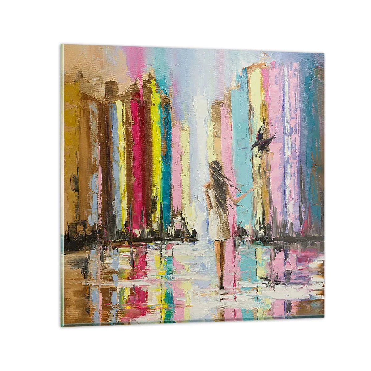 Üveg kép - Kövessél - 60x60 cm