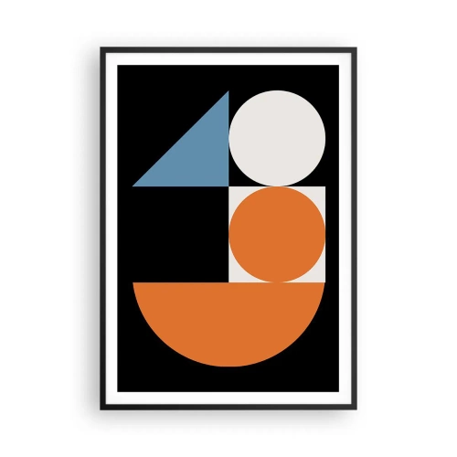 Poszter fehér keretben - Képletes rendszer - 70x100 cm