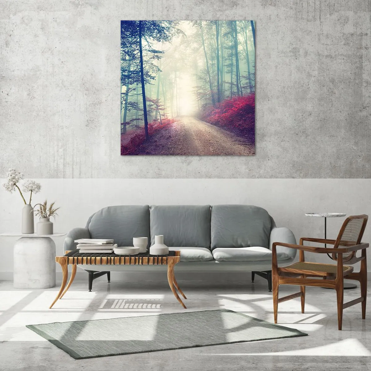 Üveg kép - Milyen jó felkelni hajnalban - 30x30 cm