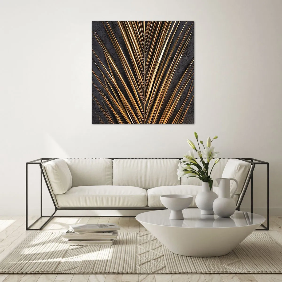 Üveg kép - A trópusok aranya - 70x70 cm