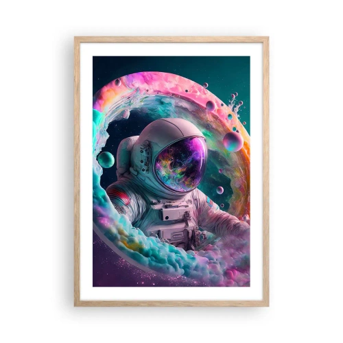 Poszter világos tölgy keretben - Csillagkapu - 50x70 cm