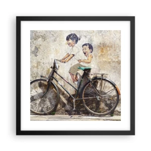 Poszter fehér keretben - Igaz, vagy hamis? - 40x40 cm