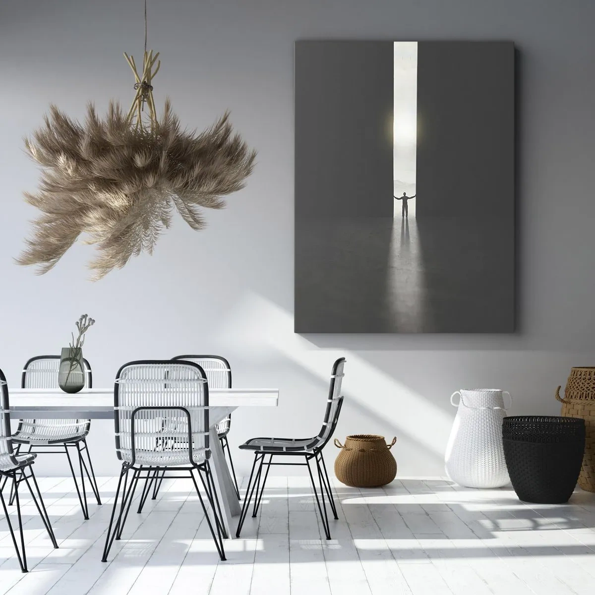 Vászonkép - Egy lépés a fényes jövő felé - 80x120 cm