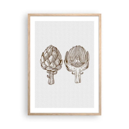 Poszter világos tölgy keretben - Anatómia lecke - 50x70 cm