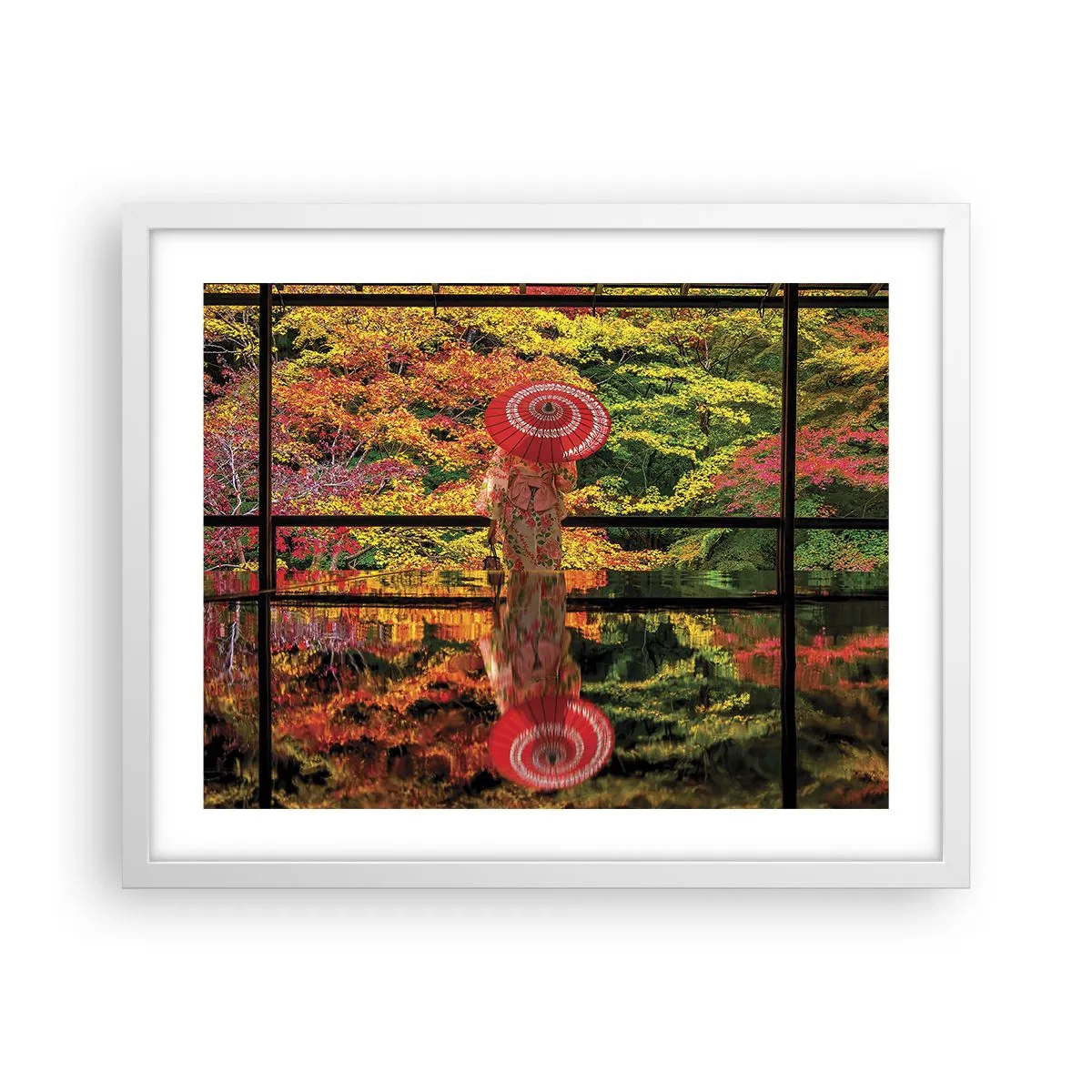 Poszter fekete keretben - A természet templomában - 50x40 cm