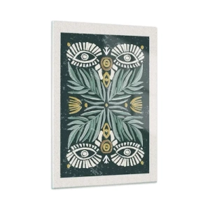 Üveg kép - Mint egy népi kivágás - 50x70 cm