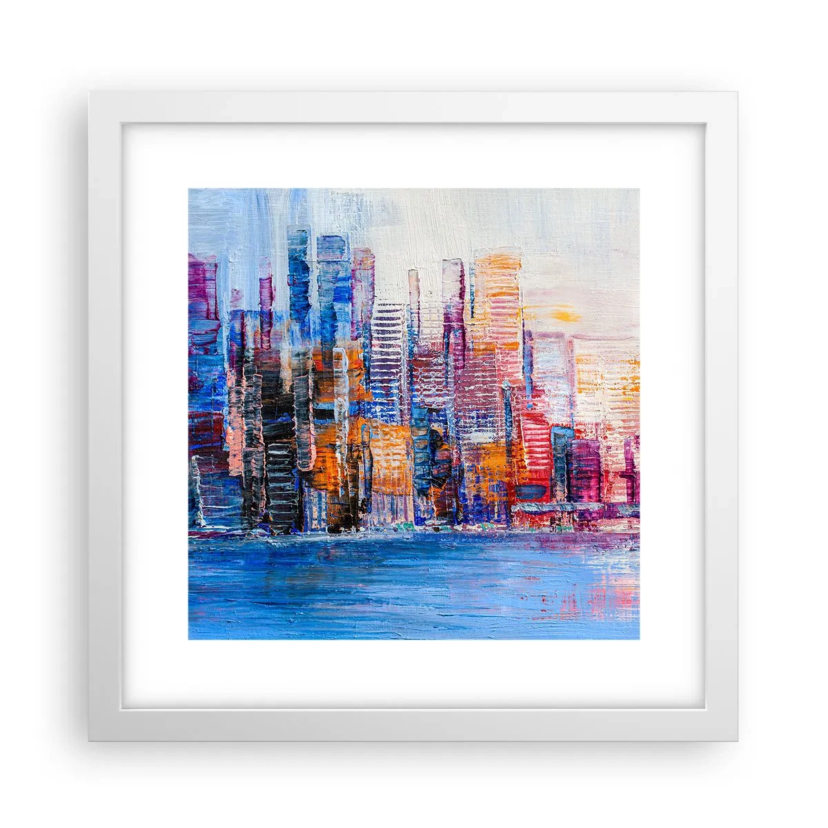 Poszter fekete keretben - Egy vidám metropolisz - 30x30 cm