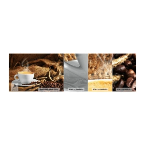 Fotótapéta Minta Standard Eco - A mokka illata és a mézes folyadék sűrűsége - Gasztronómia, Kávé, csésze kávé - 100x30 cm