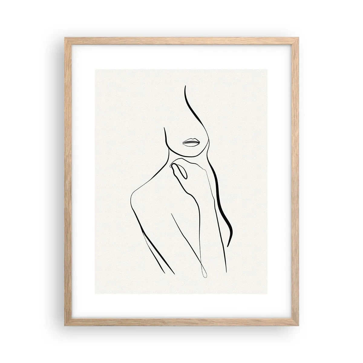 Poszter világos tölgy keretben - A melankólia hulláma - 40x50 cm