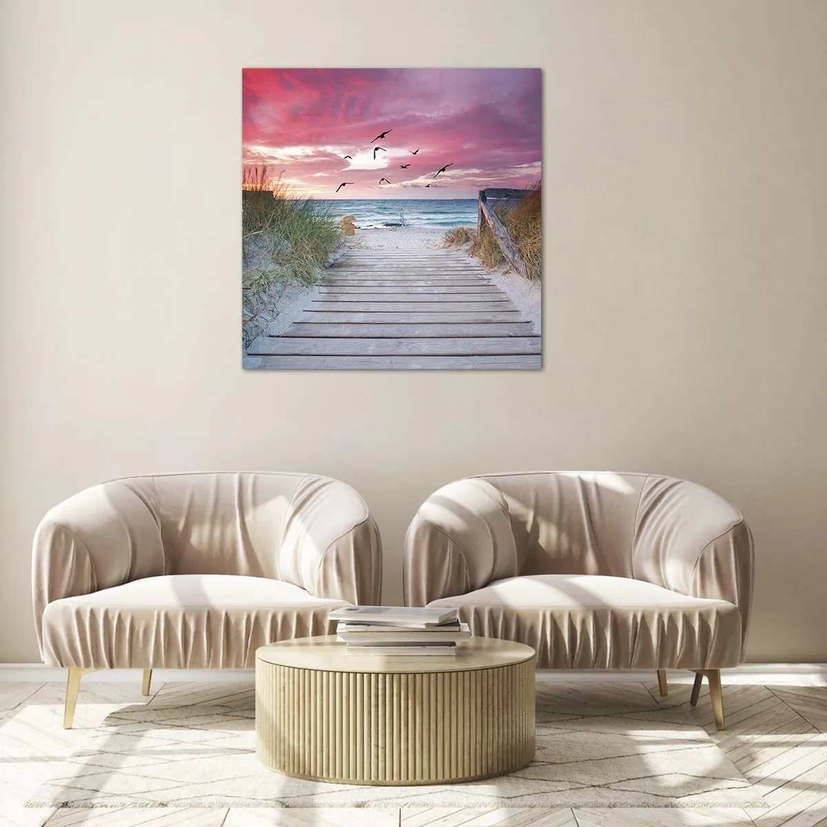 Üveg kép - Balti impresszió - 30x30 cm