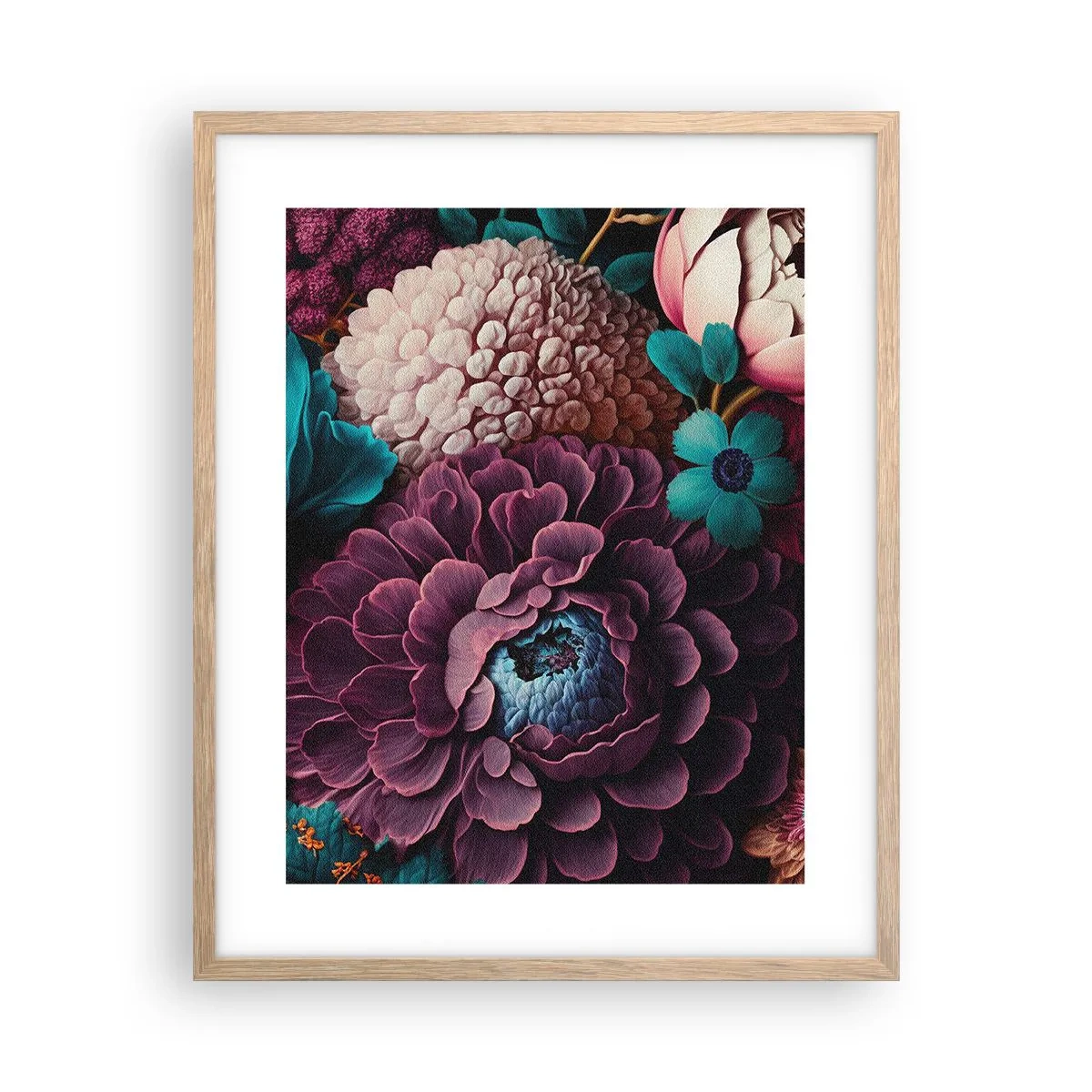 Poszter világos tölgy keretben - A természet bőségében - 40x50 cm