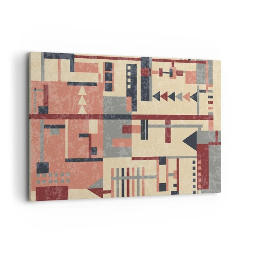 Vászonkép - A függőleges és vízszintes felületek kombinációja - 120x80 cm