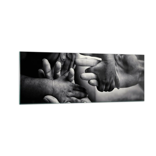 Üveg kép - Embernek lenni - 140x50 cm