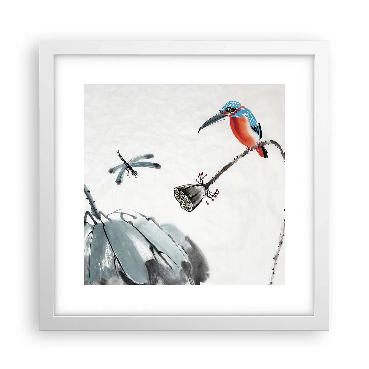 Poszter fekete keretben - A rét élete - 30x30 cm