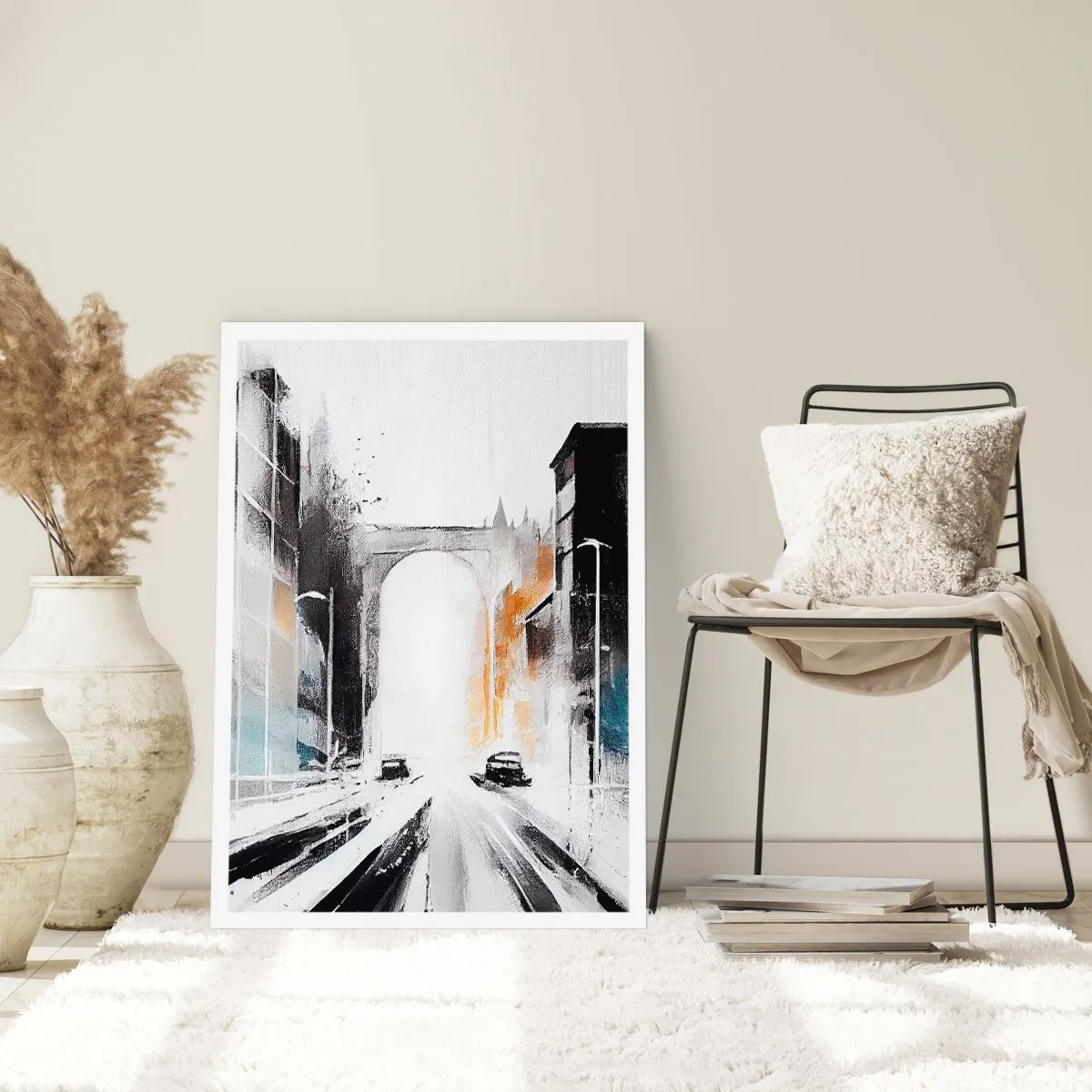 Poszter - Várostanulmány: építészet és mozgás - 30x40 cm