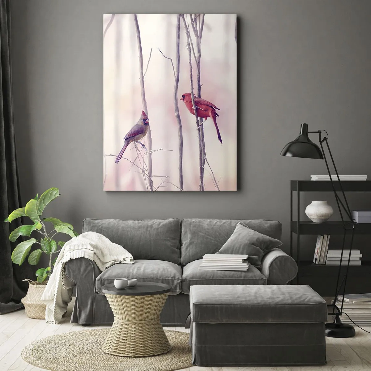 Vászonkép - Rózsaszín erdő története - 50x70 cm