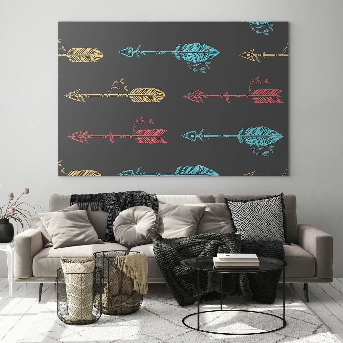 Üveg kép - Rendben - 120x80 cm