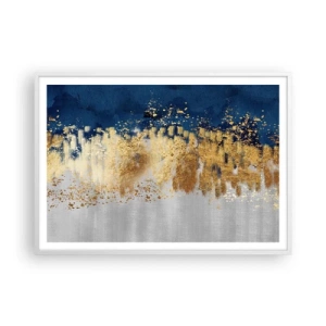 Poszter fekete keretben - Modern kompozíció csillogással - 100x70 cm