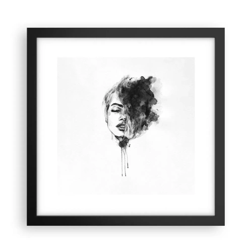 Poszter fehér keretben - Miről álmodozik egy lány - 30x30 cm
