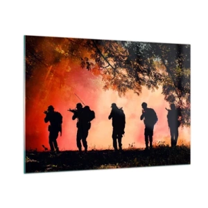 Üveg kép - … Mindenki egyért. - 100x70 cm