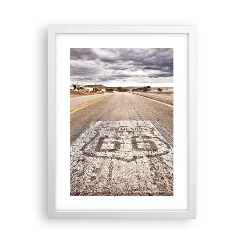 Poszter fekete keretben - Mother Road – amerikai legenda - 30x40 cm