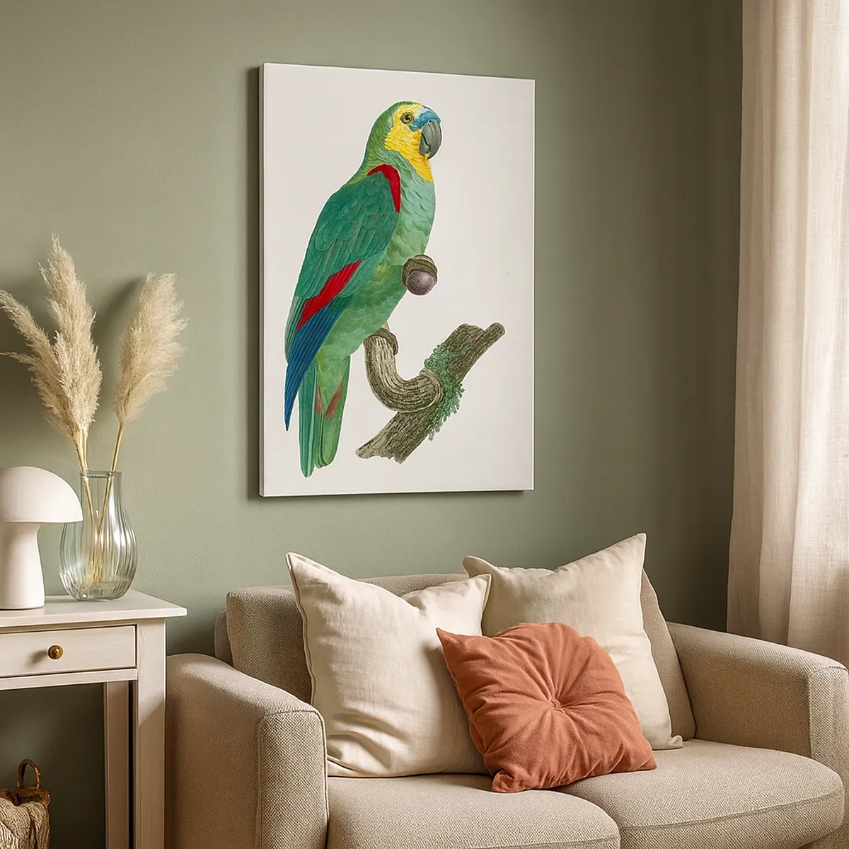 Vászonkép - Papagáj portré - 50x70 cm