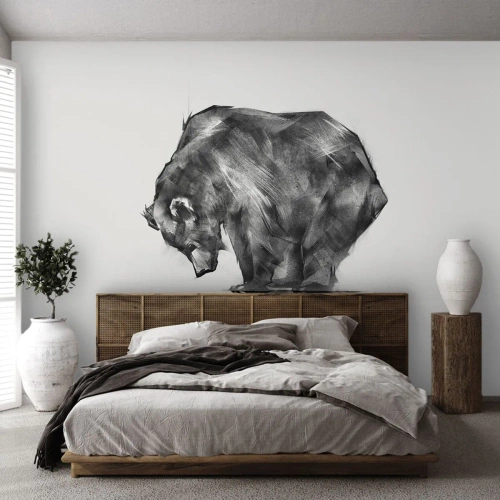 Fotótapéta Premium Canvas - Jó látni rokont - Absztrakció, Jegesmedve, Természet - 350x256 cm