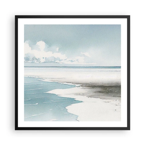 Poszter fehér keretben - Szelíd dagály - 60x60 cm