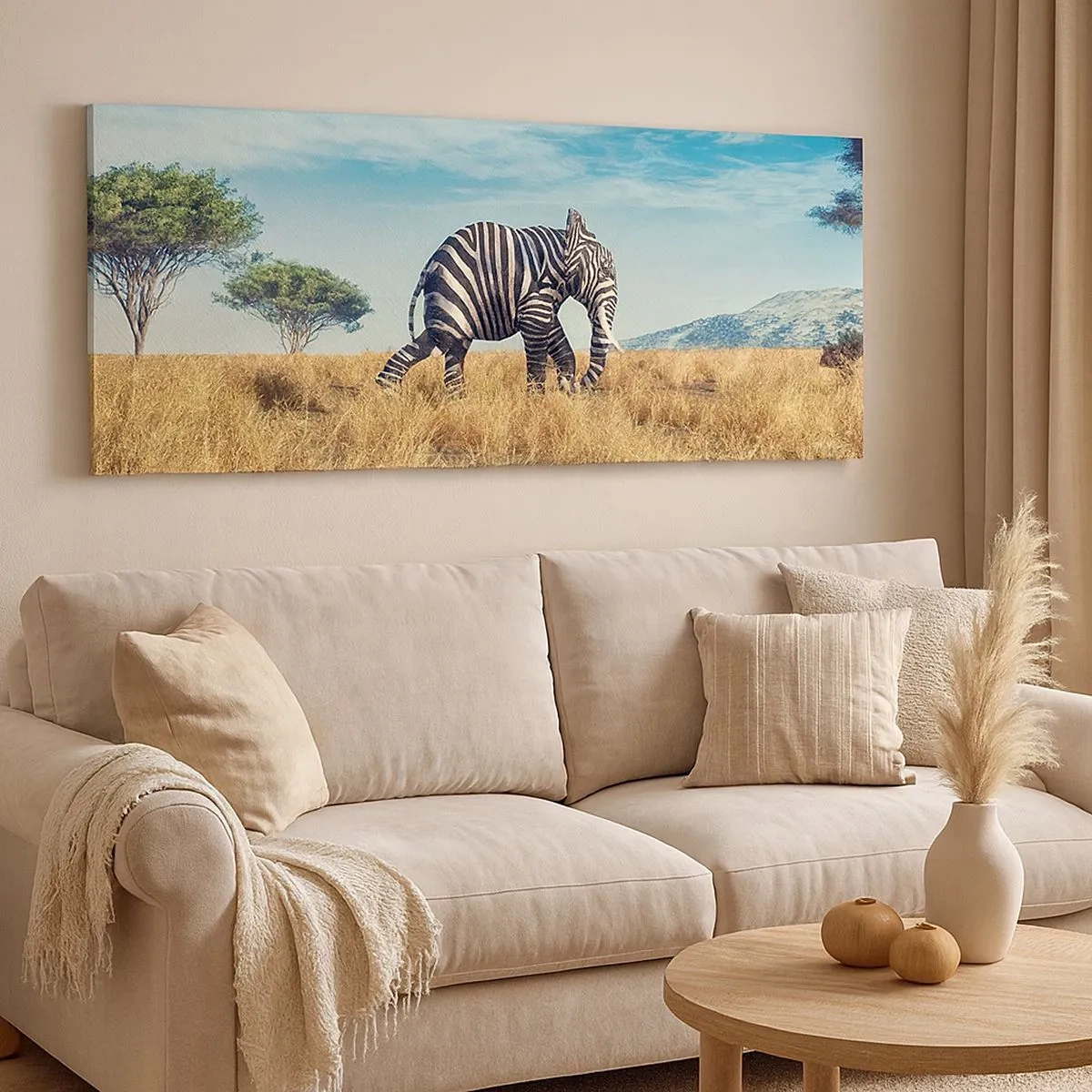 Vászonkép - A szürke már nem menő - 100x40 cm