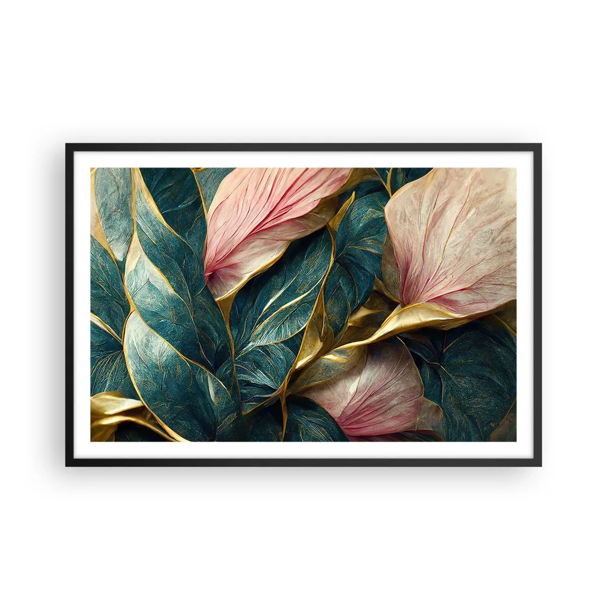 Poszter fehér keretben - Természetes elegancia és stílus - 91x61 cm