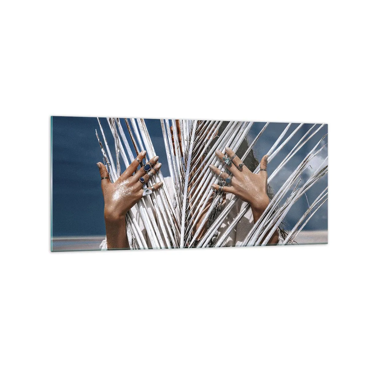 Üveg kép - Sámán asszonya? - 120x50 cm