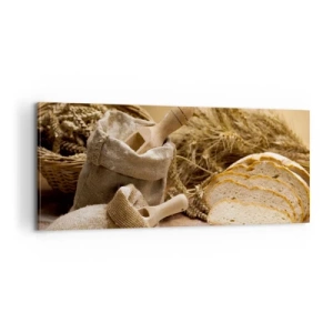 Vászonkép - Hogyan vágta le a késsel - 100x40 cm