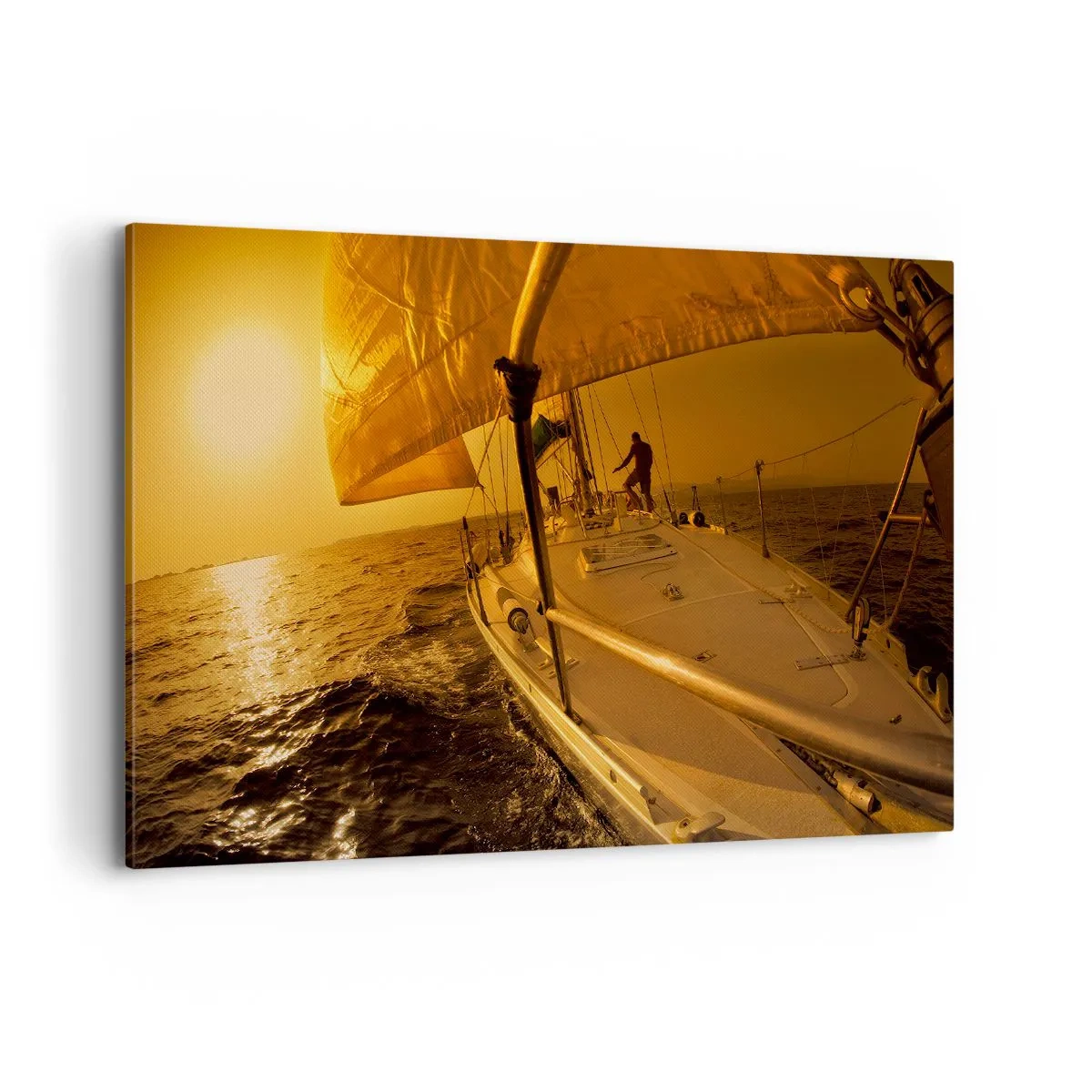 Vászonkép - Arany este egy színes nap után - 120x80 cm