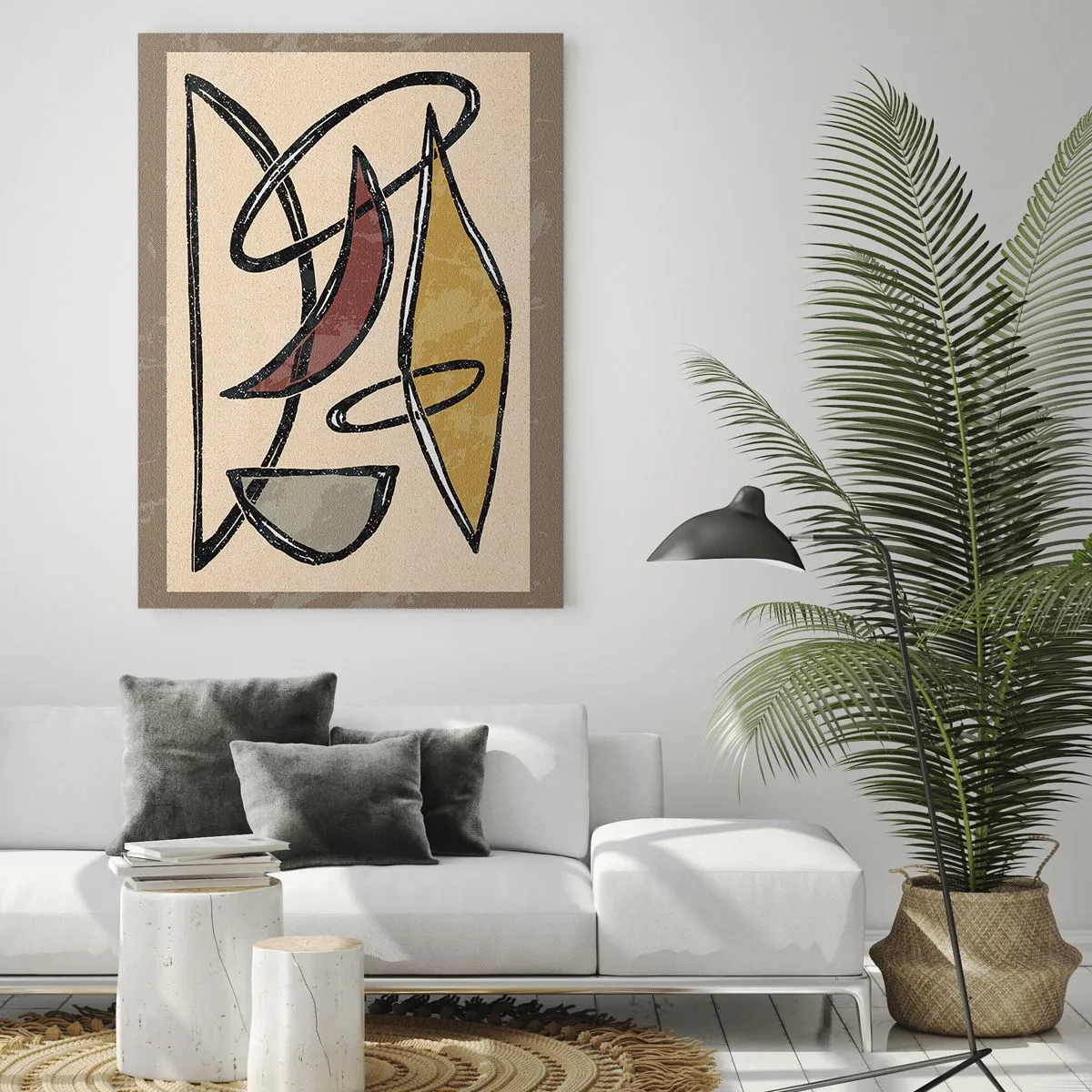 Üveg kép - Kompozíció - ívek és oválisok - 70x100 cm