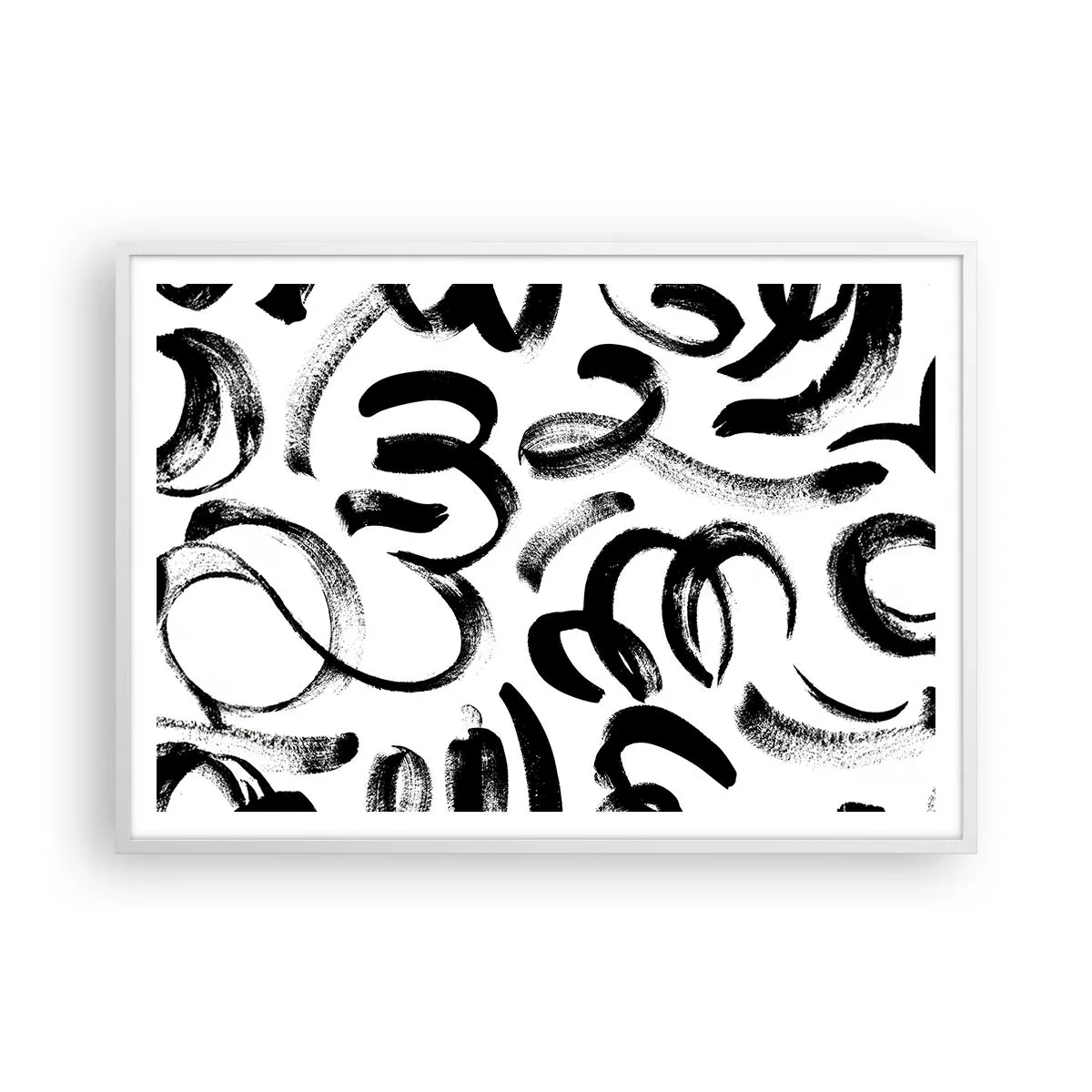 Poszter fekete keretben - Feketén-fehéren - 100x70 cm