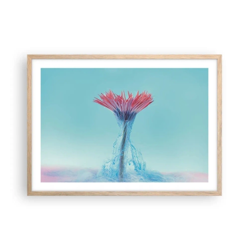 Poszter világos tölgy keretben - Élénkítő ölelésben - 70x50 cm