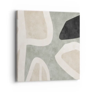 Vászonkép - Kompozíció fekete témával - 40x40 cm