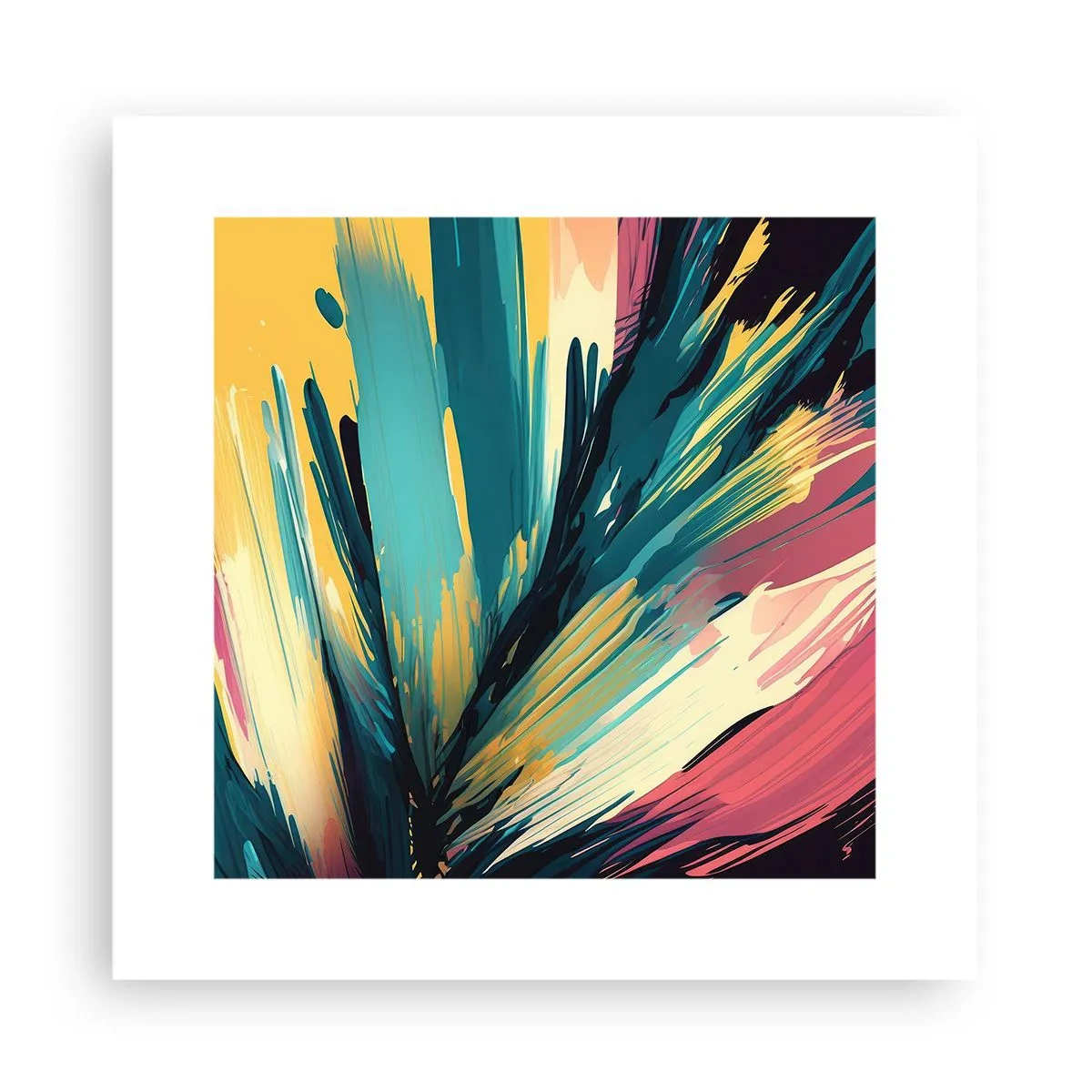 Poszter - Kompozíció - az öröm robbanása - 30x30 cm