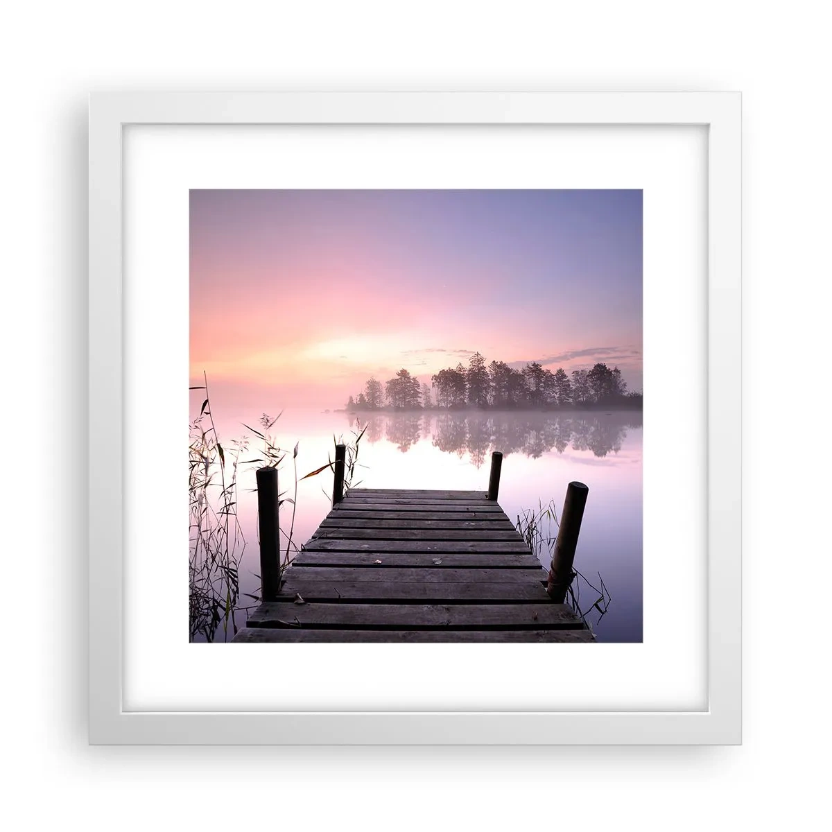 Poszter fekete keretben - A lila ködből... - 30x30 cm