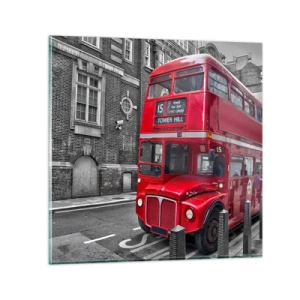 Üveg kép - Mindig ugyan olyan - 60x60 cm