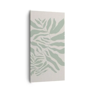 Vászonkép - Smaragdzöld ág - 65x120 cm
