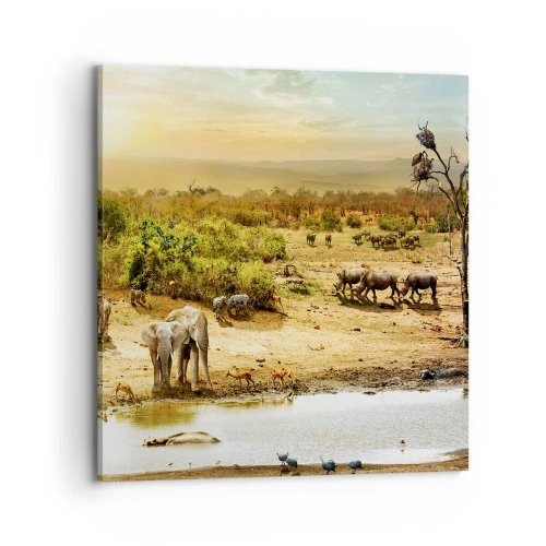 Vászonkép - „Z Edenu zaś wypływała rzeka…" - 70x70 cm