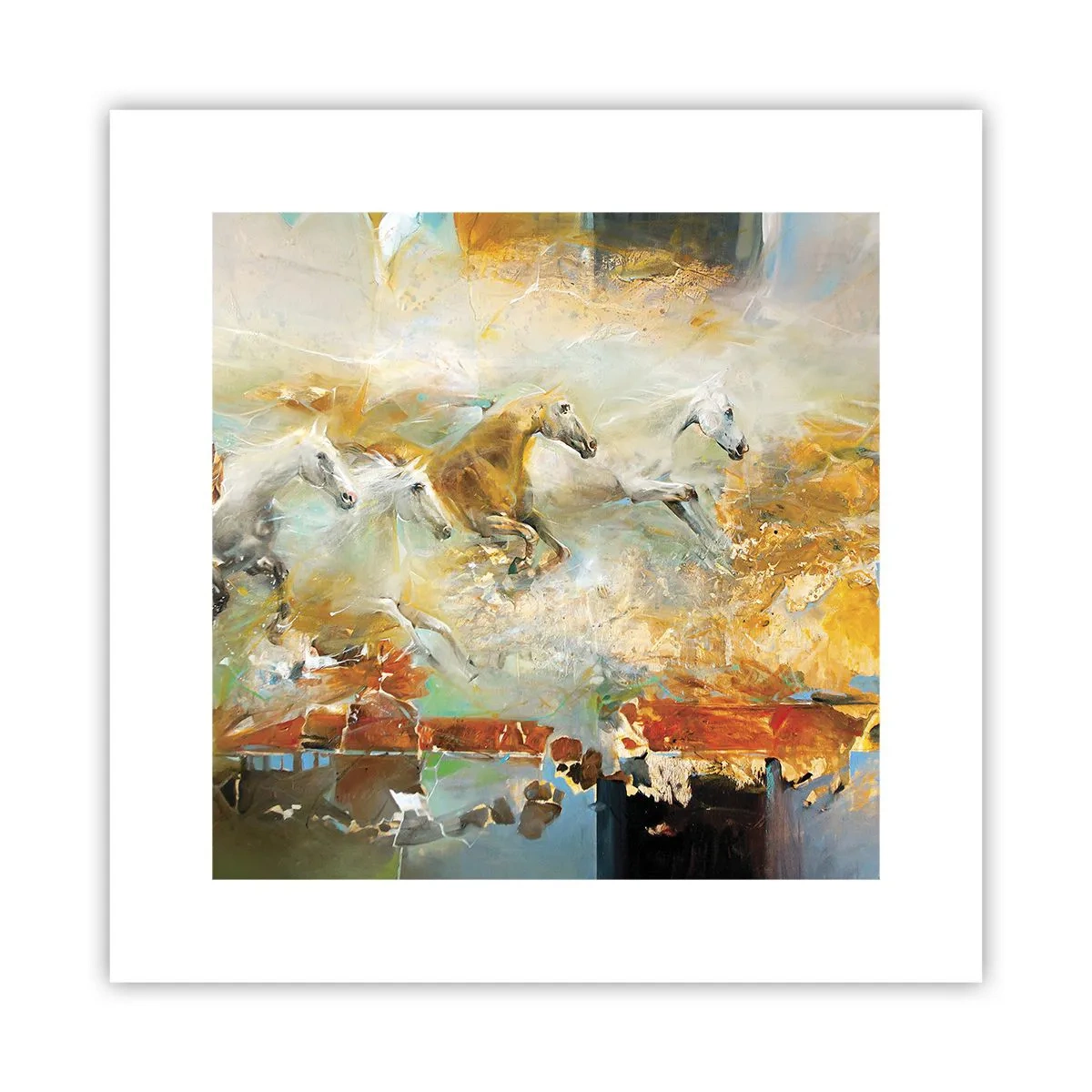 Poszter - Vágta a fényen át  - 30x30 cm