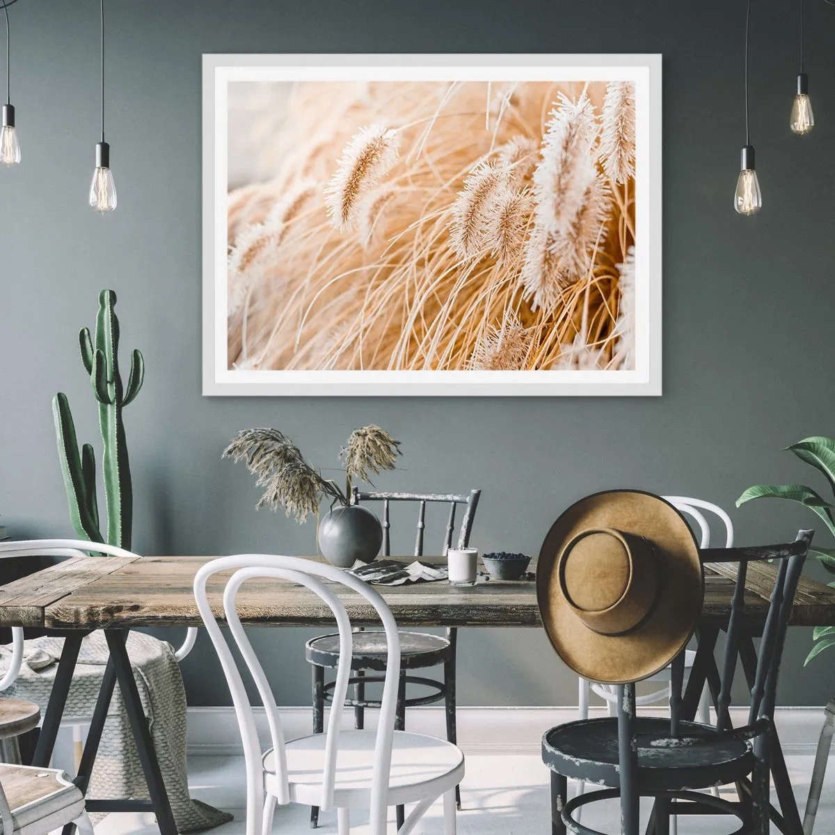 Poszter fekete keretben - A fű arany susogása - 91x61 cm