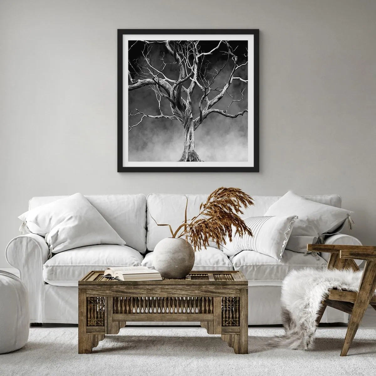 Poszter fehér keretben - Ősi és szent - 50x50 cm
