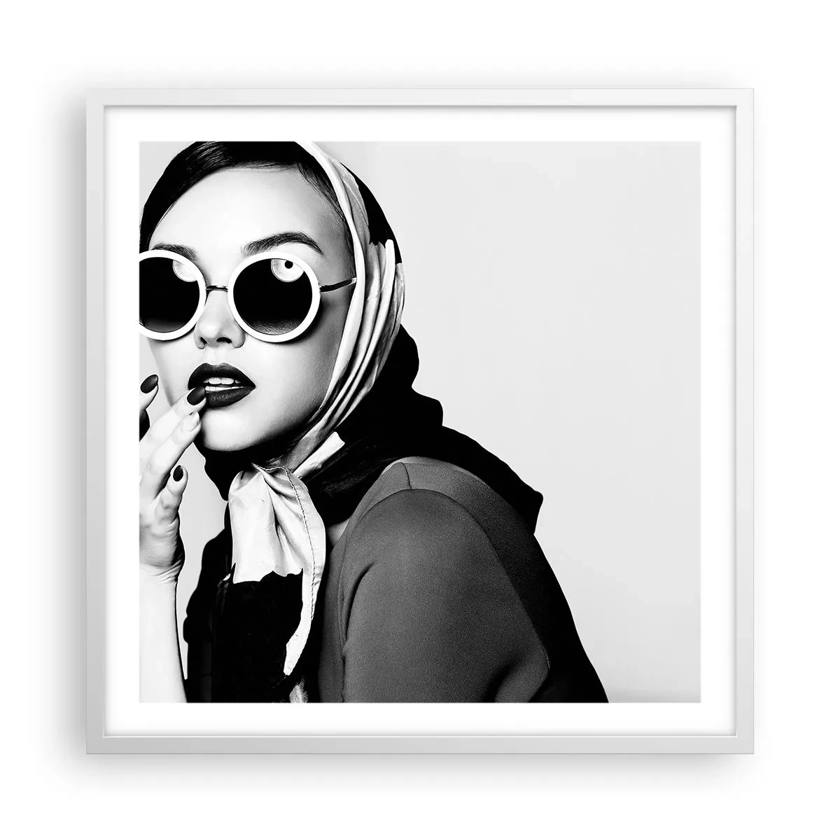 Poszter fekete keretben - Üdvözlet a 60-as évekből - 60x60 cm