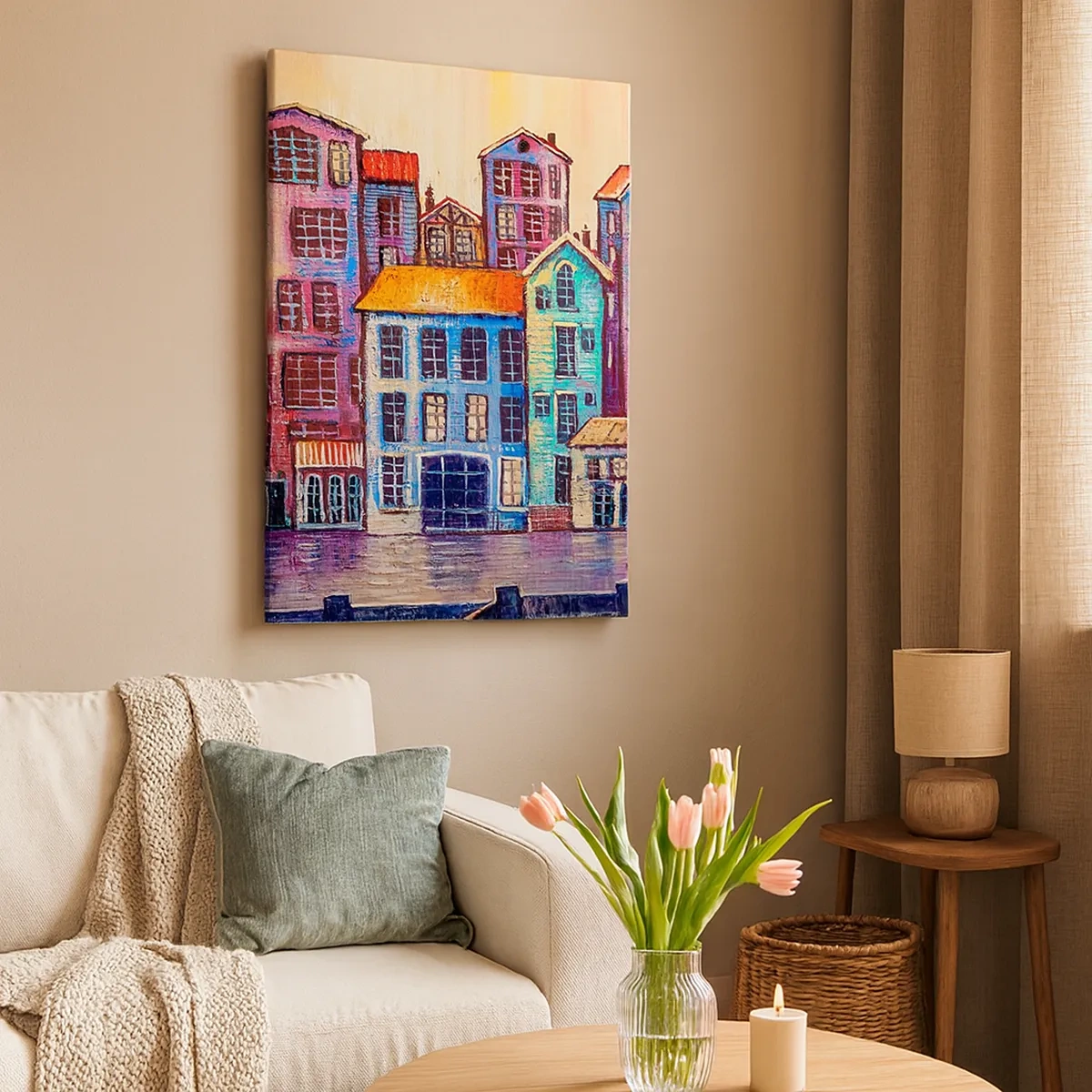 Vászonkép - Egy város, mint egy tündérmese - 50x70 cm